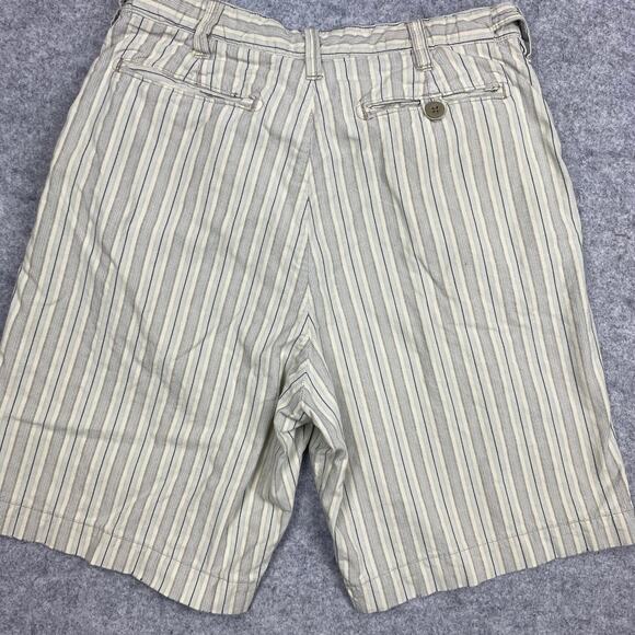 Abercrombie & Fitch shorts men’s 30‎ vintage white stripe retro Y2K adjustable - Picture 2 of 16